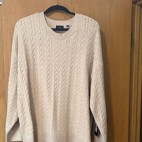 Cyrus Sweaters - CYRUS Cream Cable Knit Sweater